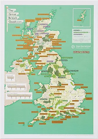 Póster de Scratch Off de Parques Nacionales Británicos y Exteriores Regalo para los Amantes de la Naturaleza al aire Libre – 30 (ancho) x 42 (alto) cm Póster de Scratch Off de Parques Nacionales Británicos y Exteriores Regalo para los Amantes de la Naturaleza al aire Libre – 30 (ancho) x 42 (alto) cm