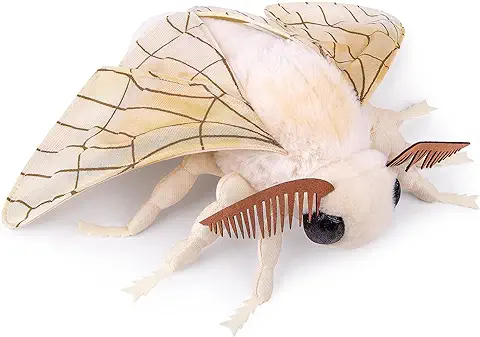 PuffPurrs Polilla de Peluche de 33 Cm/12 Pulgadas, Polilla Kawaii, Juguete de Peluche Realista, Polilla de Polilla de Peluche para Niños, Regalo para Amantes de la Naturaleza y los Animales PuffPurrs Polilla de Peluche de 33 Cm/12 Pulgadas, Polilla Kawaii, Juguete de Peluche Realista, Polilla de Polilla de Peluche para Niños, Regalo para Amantes de la Naturaleza y los Animales