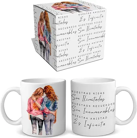 Quodelo Regalos Originales Para Una Amiga | Tazas Originales para Regalar | Regalo para mi Hermana | Regalo Original Mujer | Regalo Amiga Cumpleaños  