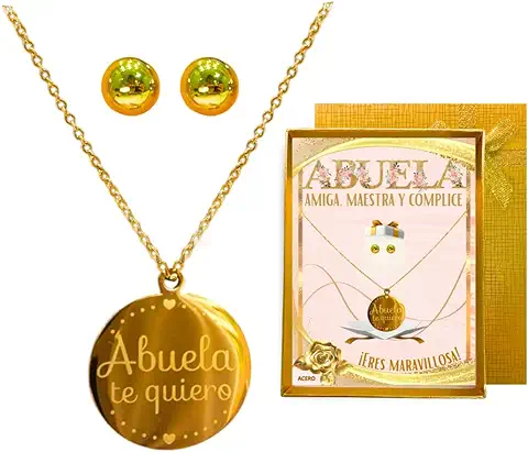 Regalos Para Abuelas - Regalo Abuela Cumpleaños - Regalos Abuela - Regalo Para Abuela - Regalos Para Abuelas Originales - Regalos Originales Para Abuela - Colgante Abuela - Collar Abuela - Abuela  