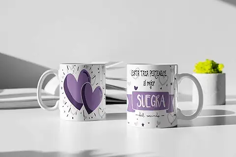 SAQUITOMAGICO Esta Taza Pertenece al/a la Mejor. del Mundo!!!!.-Taza Regalo para Esa Persona Especial Que Tanto Quieres (Suegra)  