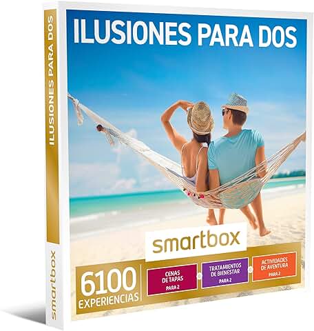 Smartbox - Caja Regalo Ilusiones para Dos - Idea de Regalo Barato - 1 Experiencia de Bienestar, Aventura o Cena para 2 Personas  