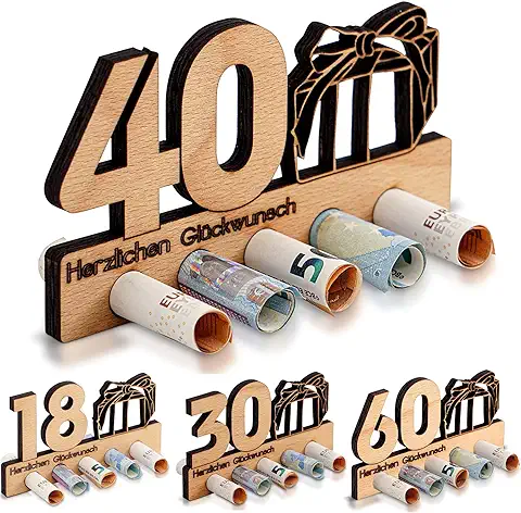 SXFENG - Regalo de Dinero de 40 Cumpleaños - Regalo de Cumpleaños - Regalos de Dinero Originales - Regalos Creativos - Regalos de Madera - Regalos para Amigos, Familiares (40 Años) SXFENG - Regalo de Dinero de 40 Cumpleaños - Regalo de Cumpleaños - Regalos de Dinero Originales - Regalos Creativos - Regalos de Madera - Regalos para Amigos, Familiares (40 Años)