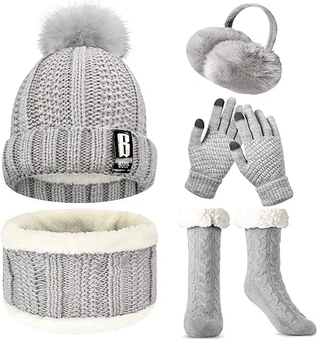 WEASIC Conjunto Bufanda y Gorro y Guantes Mujer Antideslizantes Calcetines Mujer Gorro Invierno Mujer Invierno Regalos Navidad Mujer Orejeras Invierno Mujer Guantes Tactiles Mujer WEASIC Conjunto Bufanda y Gorro y Guantes Mujer Antideslizantes Calcetines Mujer Gorro Invierno Mujer Invierno Regalos Navidad Mujer Orejeras Invierno Mujer Guantes Tactiles Mujer