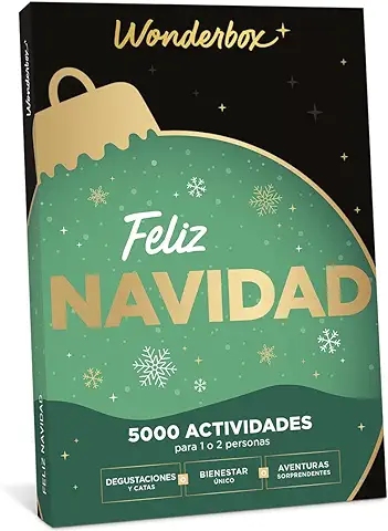 WONDERBOX - Caja Regalo Feliz Navidad Emoción - Todos Regalan Artículos En Navidad, No Ser Banal. Esta Es La Solución Como Ideas Regalo Original Hombre, Ideas Pack Regalo Mujer Y Navidad Regalos. WONDERBOX - Caja Regalo Feliz Navidad Emoción - Todos Regalan Artículos En Navidad, No Ser Banal. Esta Es La Solución Como Ideas Regalo Original Hombre, Ideas Pack Regalo Mujer Y Navidad Regalos.