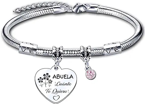 ZYMGUO Regalo Abuela Pulsera, Abuela Pulsera Original,Regalos de Cumpleaños/Regalos del Día de la Madre  